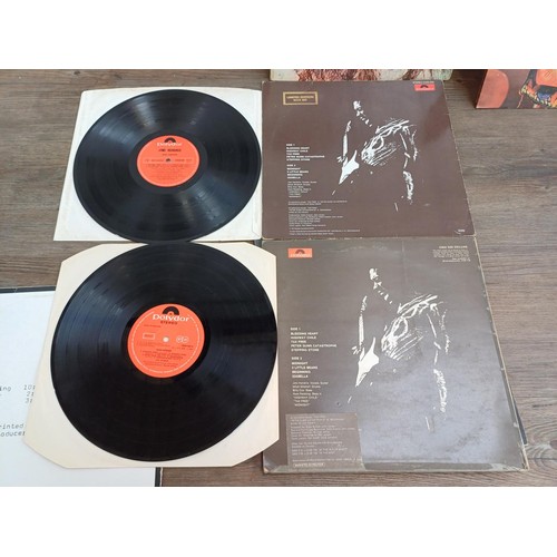 749 - Seven Jimi Hendrix LP vinyl records, two 'Isle of Wight', two 'War Heroes' (2302 020 and 2459 389), ... 