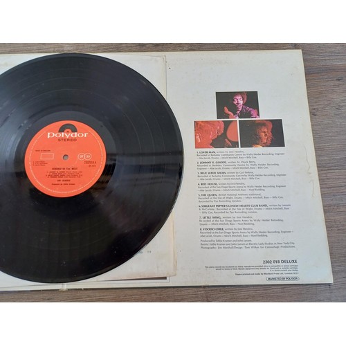 749 - Seven Jimi Hendrix LP vinyl records, two 'Isle of Wight', two 'War Heroes' (2302 020 and 2459 389), ... 