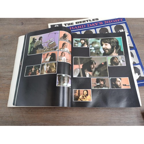 750 - Seven The Beatles LP vinyl records, two 'Sgt. Pepper's Lonely Hearts Club Band', 'The Beatles' (with... 