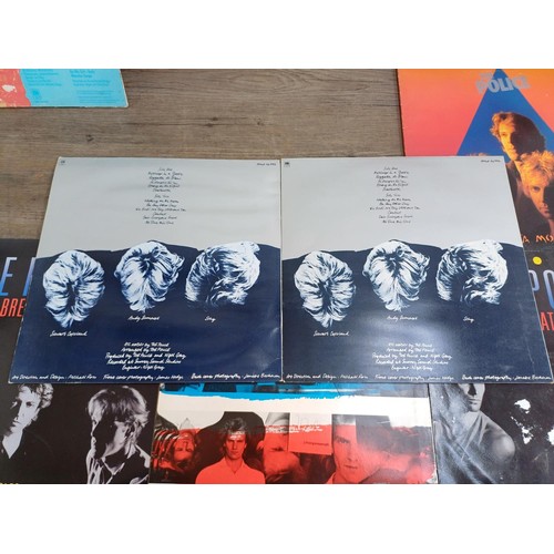 751 - Nine The Police LP vinyl records, two 'Outlandos d'Amour', two 'Reggatta de Blanc', two 'Zenyatta Mo... 