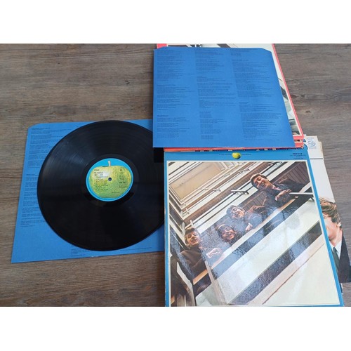 752 - Ten The Beatles compilation LP vinyl records, three '1962-1966', two '1967-1970', 'Love Songs', 'Old... 