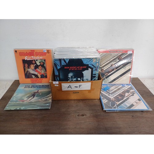 780 - A collection of LP vinyl records to include Abba, American Flyer, Joan Armatrading, Joan Baez, Bangl... 