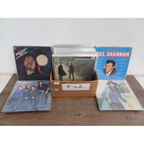 782 - A collection of LP vinyl records to include Reo Speedwagon, Charlie Rich, Pretenders, Johnny Rivers,... 