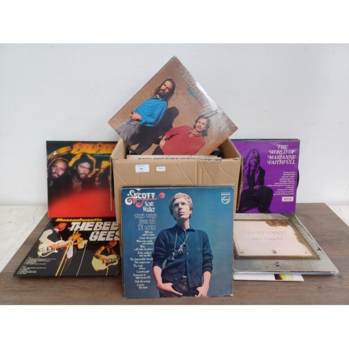 785 - A collection of vinyl records to include Steve Harley, Eric Clapton, Boomtown Rats, Bram Tchaikovsky... 