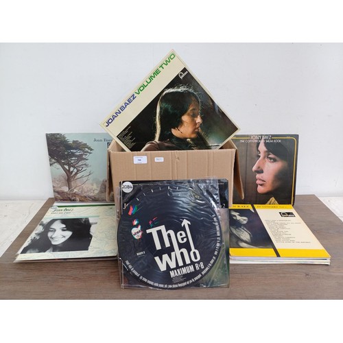 788 - A collection of vinyl records to include Joan Baez, The Who (picture disc), Snow Patrol (picture dis... 