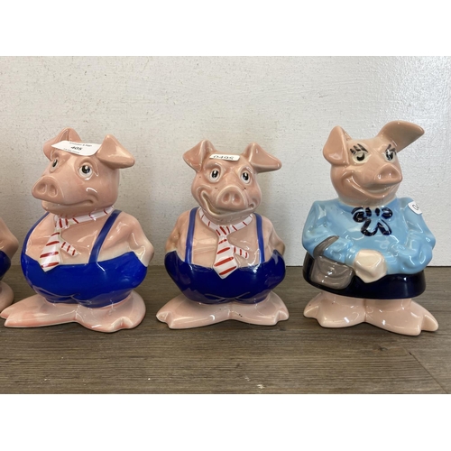 405 - Seven Wade Natwest ceramic pig money boxes