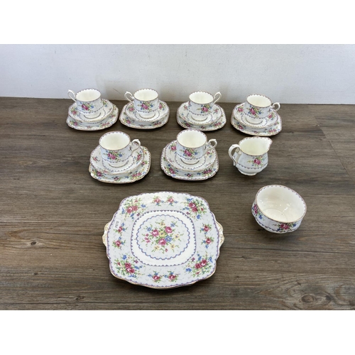 414 - A Royal Albert Petit Point twenty one piece teaset