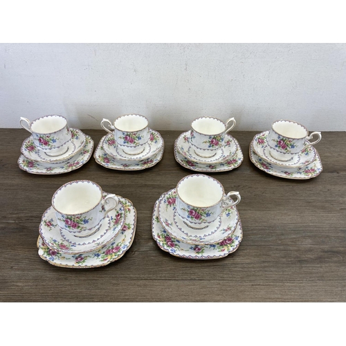 414 - A Royal Albert Petit Point twenty one piece teaset