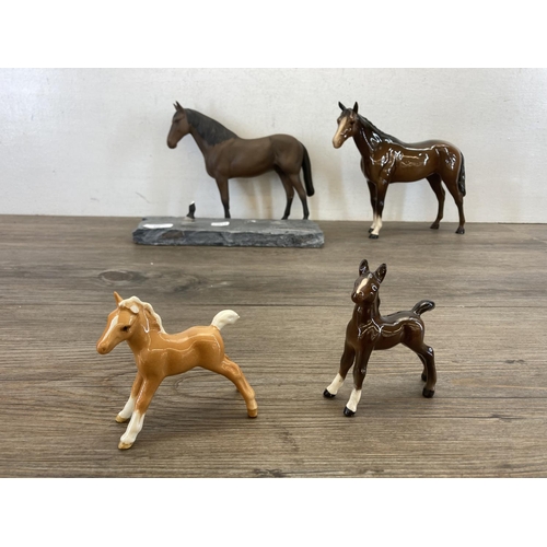 435 - Five Beswick horse figurines