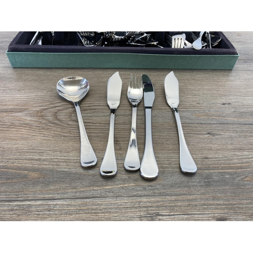 462 - A vintage Housley stainless steel canteen of cutlery