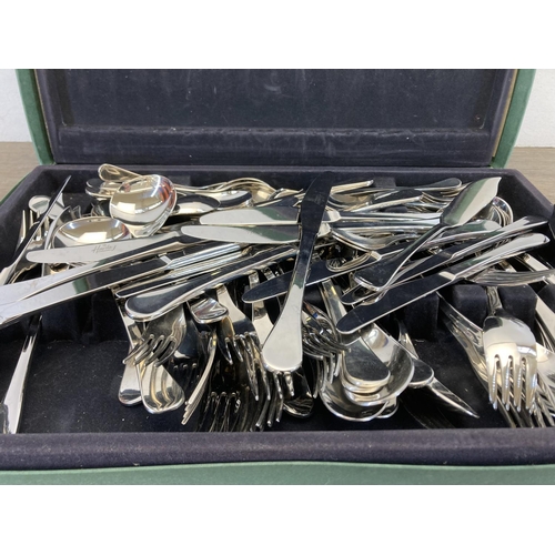 462 - A vintage Housley stainless steel canteen of cutlery