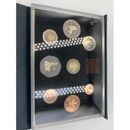 2314 - Five cased coin sets, one Pobjoy Mint 'The Queens Beasts' The Lion of England silver proof two pound... 