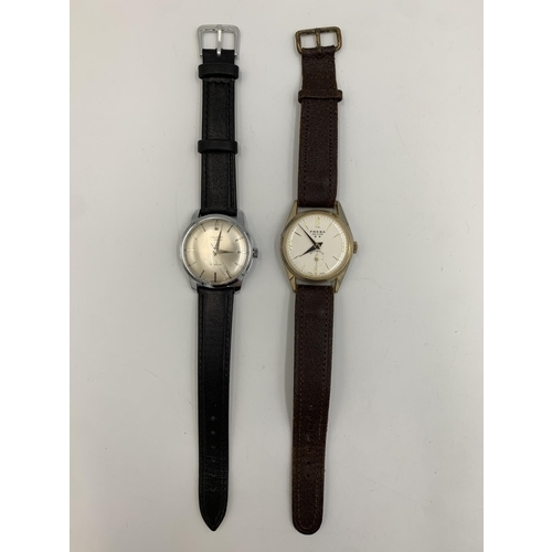 2237C - Two mid 20th century mechanical men's wristwatches, one Freba DeLuxe and one Reliont Incabloc