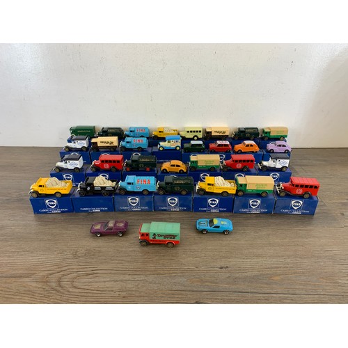 513 - A collection of boxed Corgi Made for Fina diecast model vehicles