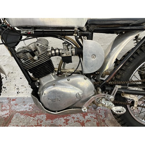 A 1965 Triumph Tiger Cub T20 2005 200cc single cylinder trial bike ...