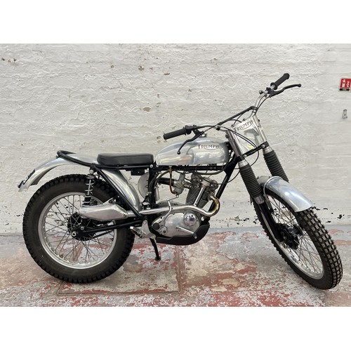 A 1964 Triumph Tiger Cub T20SH741 199cc single cylinder trial bike/motorcycle with Amal 622 R300 carburettor