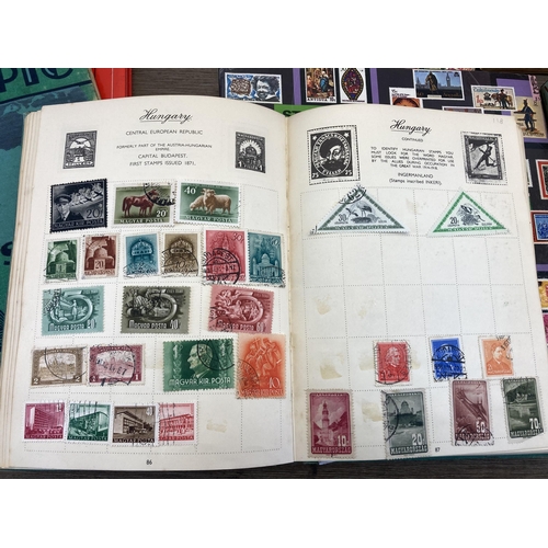 631A - Ten albums containing a collection of worldwide stamps