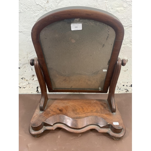 294 - A Victorian mahogany framed toilet mirror - approx. 55cm high x 48cm wide x 20cm deep