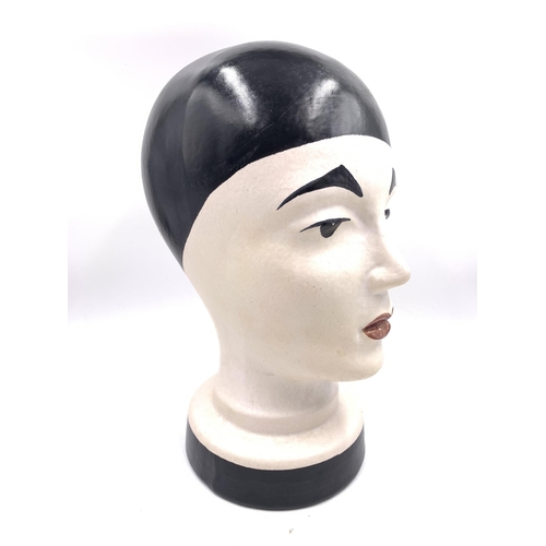 409 - A 1960s West German Scheurich Keramik No. 701 Pierrot head sculpture - approx. 30cm high