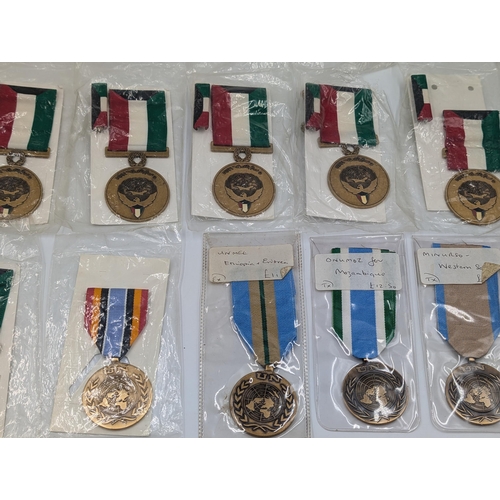 2150 - Ten medals, six Kuwait Liberation and four United Nations