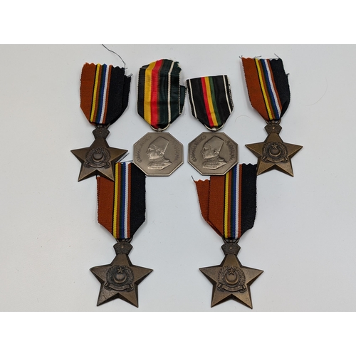 2160 - Six Bahawalpur medals, four WWII Victory, one 1947 Independence and one 1947 Alliance