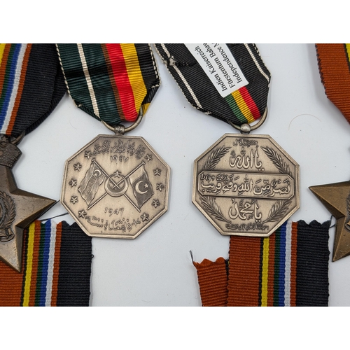 2160 - Six Bahawalpur medals, four WWII Victory, one 1947 Independence and one 1947 Alliance