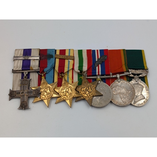 2165 - A WWII seven piece medal group presented to 126324V C. St. John Rodda comprising Military Cross insc... 