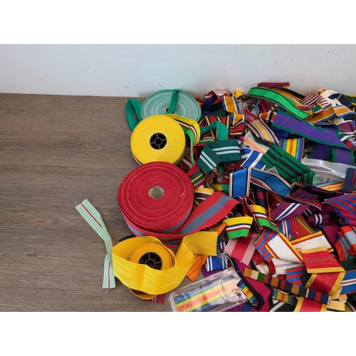 2175 - A large collection of military ribbon