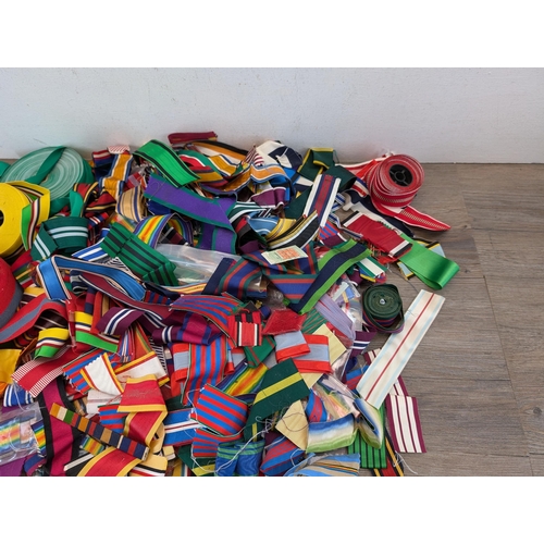 2175 - A large collection of military ribbon