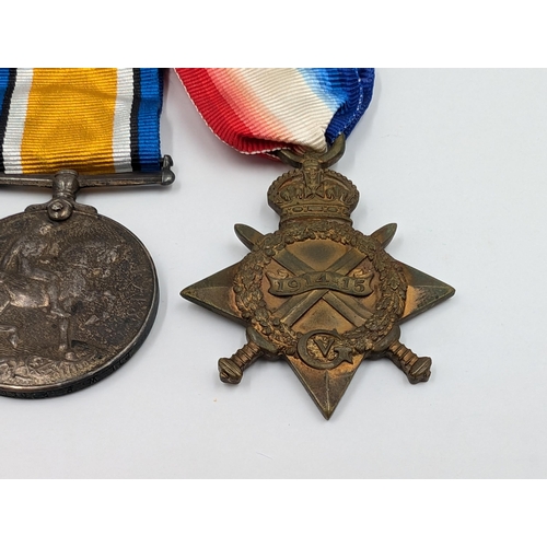 2184 - A WWI South African medal trio presented to Pte. W. H. Prosser Bloemhof CDO