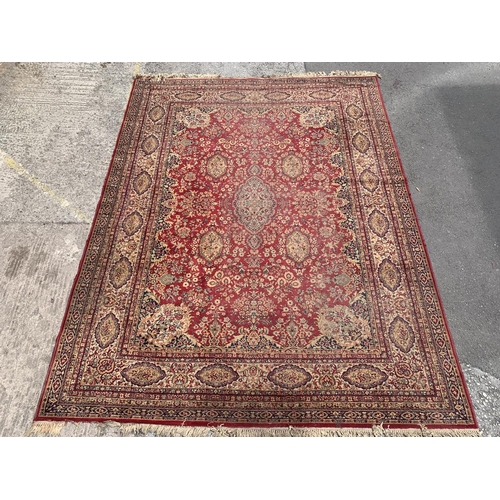 1 - A Prado Orient Keshan Super 100% pure new wool rug - approx. 366cm x 274cm