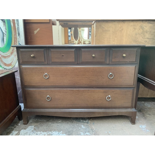 135 - A Stag Minstrel mahogany chest of drawers - approx. 73cm high x 107cm wide x 46cm deep