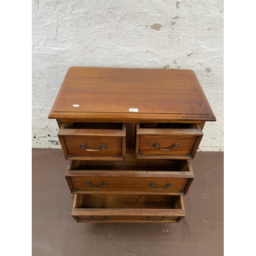 221 - An Ancient Mariner mahogany chest of drawers - approx. 80cm high x 69cm wide x 40cm deep