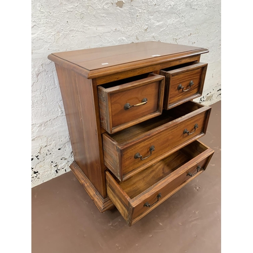 221 - An Ancient Mariner mahogany chest of drawers - approx. 80cm high x 69cm wide x 40cm deep