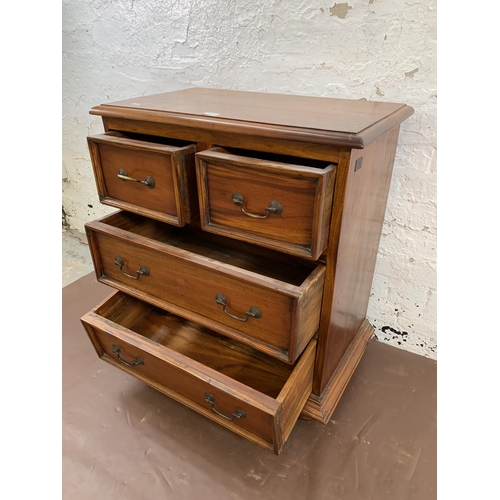 221 - An Ancient Mariner mahogany chest of drawers - approx. 80cm high x 69cm wide x 40cm deep