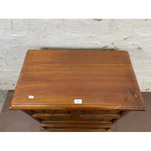 221 - An Ancient Mariner mahogany chest of drawers - approx. 80cm high x 69cm wide x 40cm deep