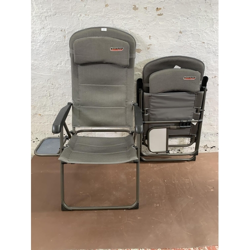 234 - A pair of Quest Elite Naples Pro folding camping chairs with side tables