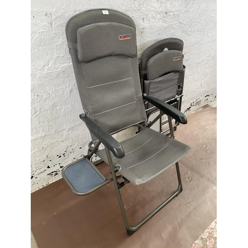 234 - A pair of Quest Elite Naples Pro folding camping chairs with side tables