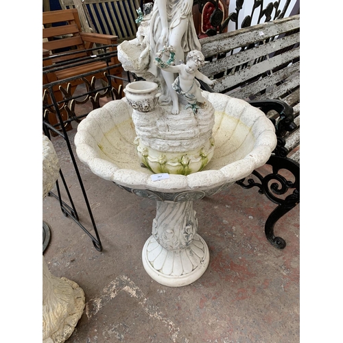 267 - A Crosa resin and fibreglass figural water feature - approx. 118cm high