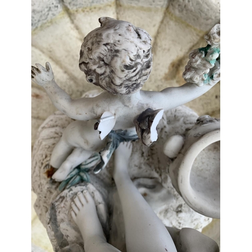 267 - A Crosa resin and fibreglass figural water feature - approx. 118cm high