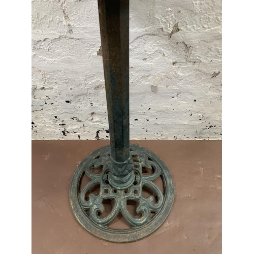 271 - A Victorian style cast metal sun dial - approx. 80cm high