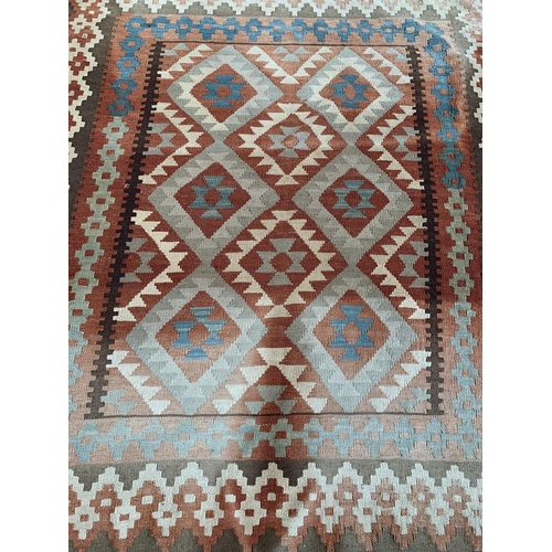 8 - A mid 20th century Kilim rug - approx. 225cm x 168cm