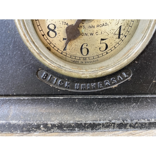 640A - An early/mid 20th century Blick Time Recorders Ltd. clocking in clock - approx. 31cm high x 17cm wid... 