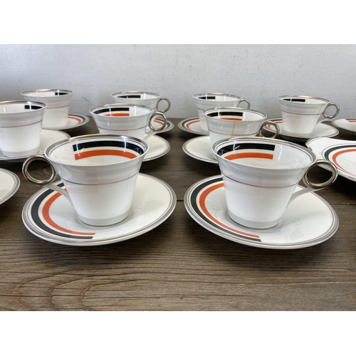 497 - An approx. 39 piece Art Deco Shelley Regent shape part tea set