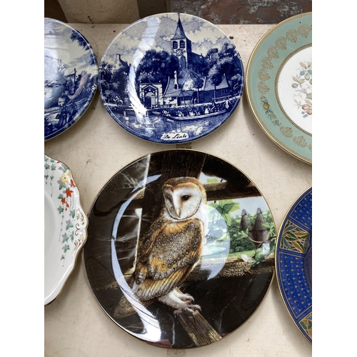 505 - Fifteen pieces of ceramics to include two Royal Doulton limited edition of 9500 The Barn Owl collect... 