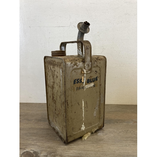 535 - Two items, one mid 20th century Esso Blue paraffin can - approx. 35cm high and one mid 20th century ... 