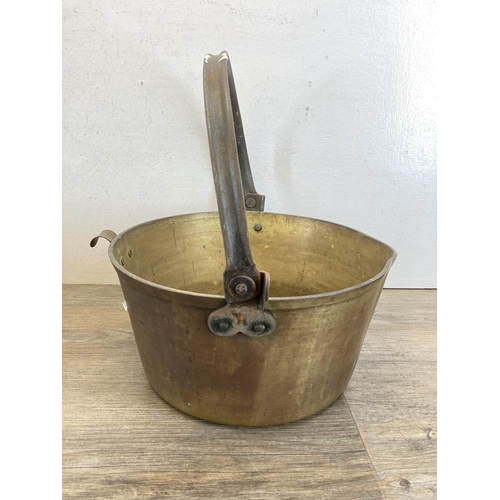 540 - Two 19th century brass preserve pans