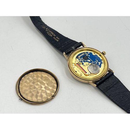 2010 - A Mappin & Webb 9ct gold cased quartz men's wristwatch - approx. gross weight 24.8g including moveme... 