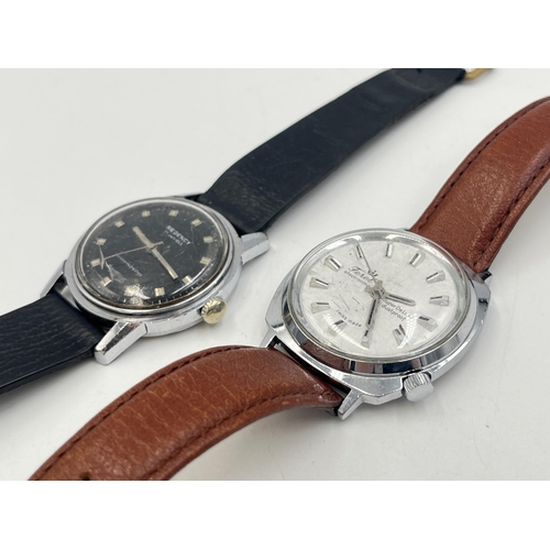 2038 - Two vintage men's wristwatches, one Ferel Electrotime Super De Luxe and one Regency 17 jewels mechan... 