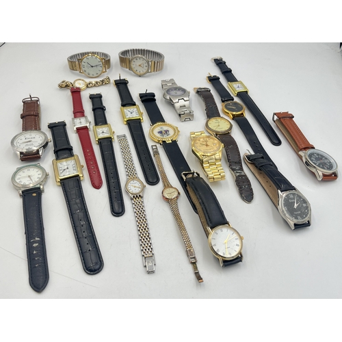 2049 - A collection of wristwatches to include Mondaine 17 jewels Incabloc mechanical, Quest quartz, Sekond... 